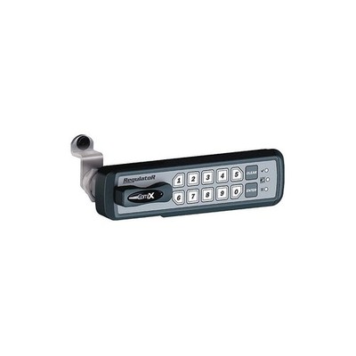 COMPX REGULATOR REG-M-R-3-BLK Elect Keyless Lock,Keypad,1 1/2 in H 45KF54