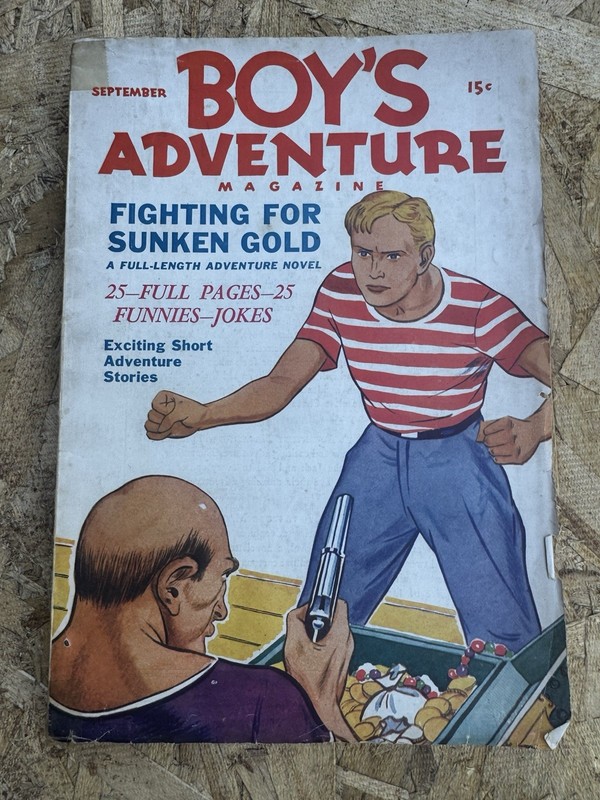 Boy's Adventure-1st issue 9/1936-Milburn C. Rosser cover-Robert Byrne Hugh