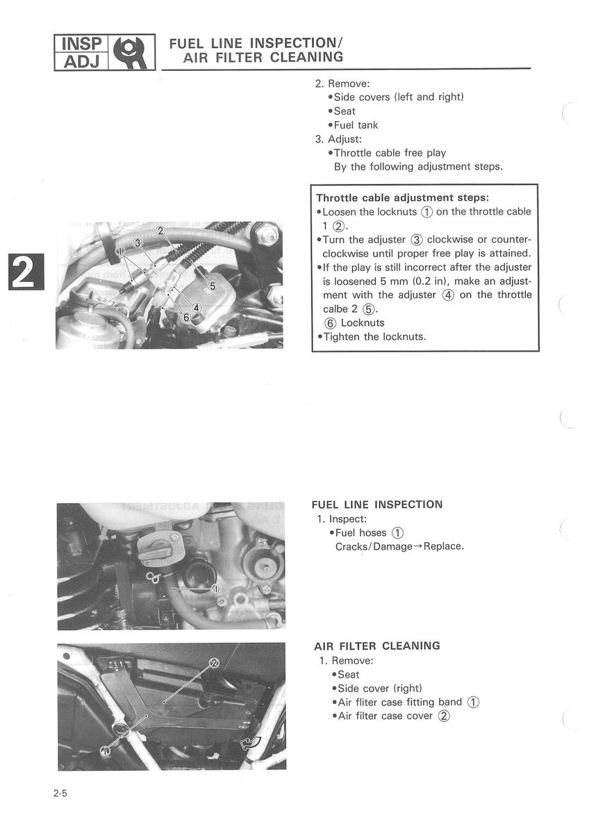 YAMAHA Workshop Manual TT600 1985 1986 1987 1988 and 1989 Service