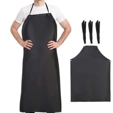 Heavy Duty Waterproof Apron, Oil Resistant Industrial Apron for Dishwashing Fish