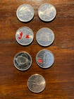 Canadian Quarters Special Edition 25 Cent Coins - Various - Lot (7)