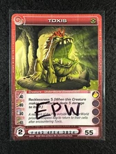 Chaotic TCG 3 Max EPW Toxis 53/232 DOP 1st Ed Uncommon NM/LP
