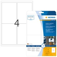 Herma 9534 Etiketten A4 Outdoor Klebefolie 99,1X139 Mm Weiß Extrem Stark Haftend