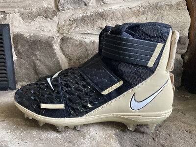 Nike Force Savage Elite 2 Gold Black Size 14 Football Linemen