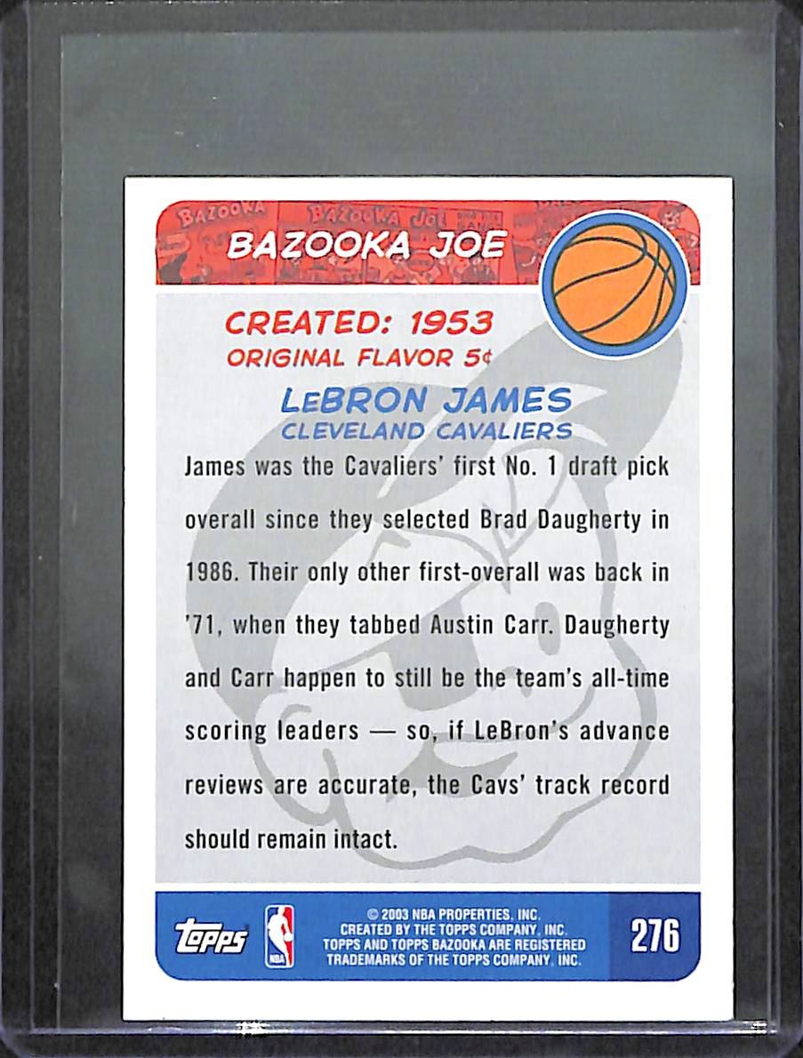 2003-04 Topps Bazooka Mini Rookie #276 LeBron James | eBay