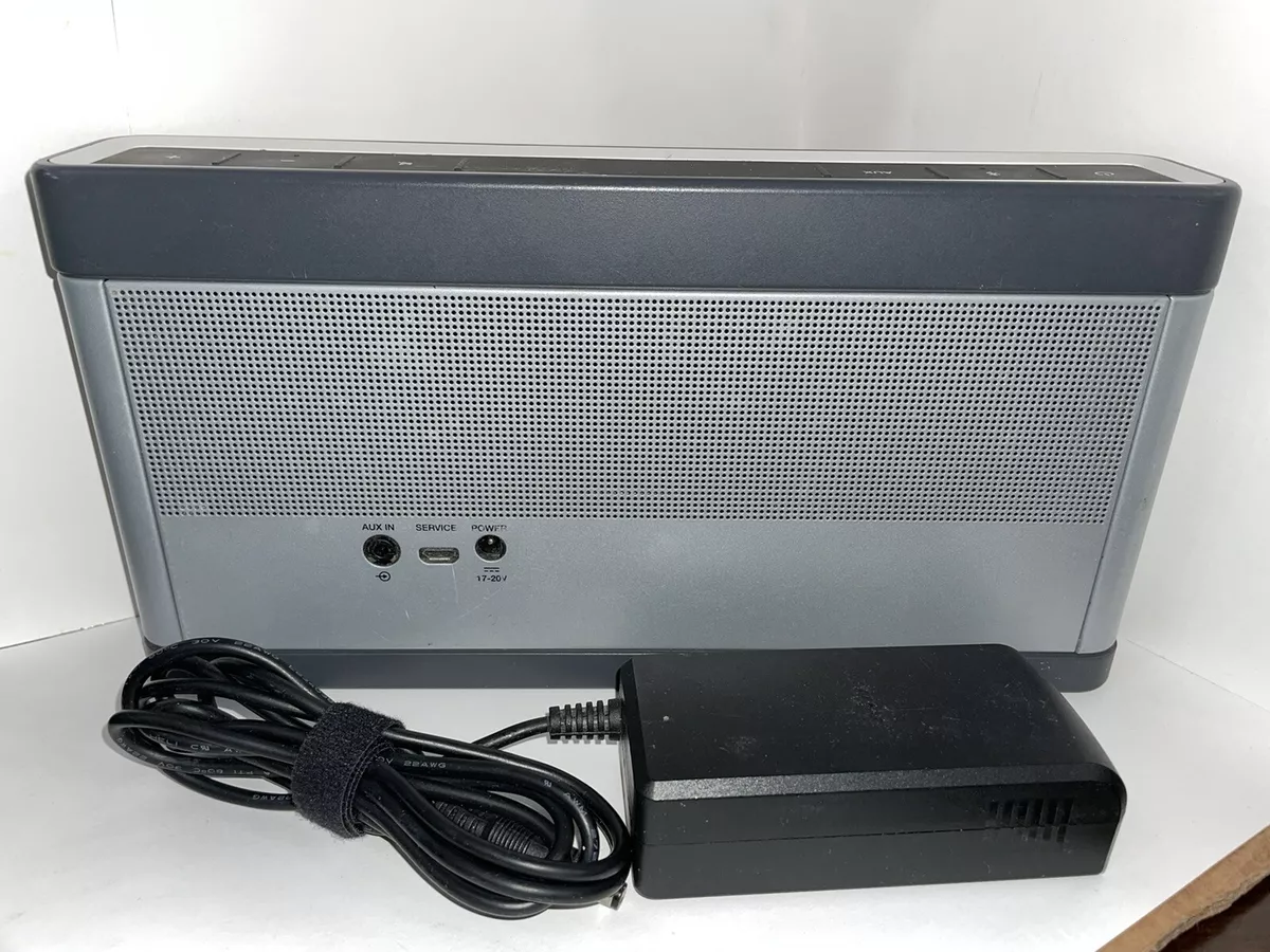 Bose SoundLink Bluetooth Speaker III Silver Model 414255 TESTED