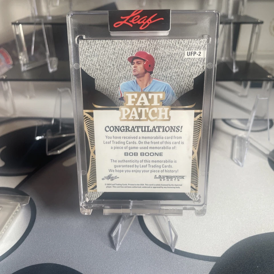 Bob Boone - Fat Patch 🔥game Used  - Image 3 of 3