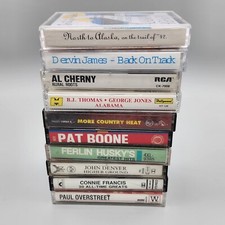 Lot Of 10 Miscellaneous Country Music Cassette Tapes, Boone,huskys, Cherny, Jame