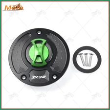 Keyless Motorcycle Fuel Gas Tank cap Cover For Kawasaki ZX9R 2000 2001 2002 2003