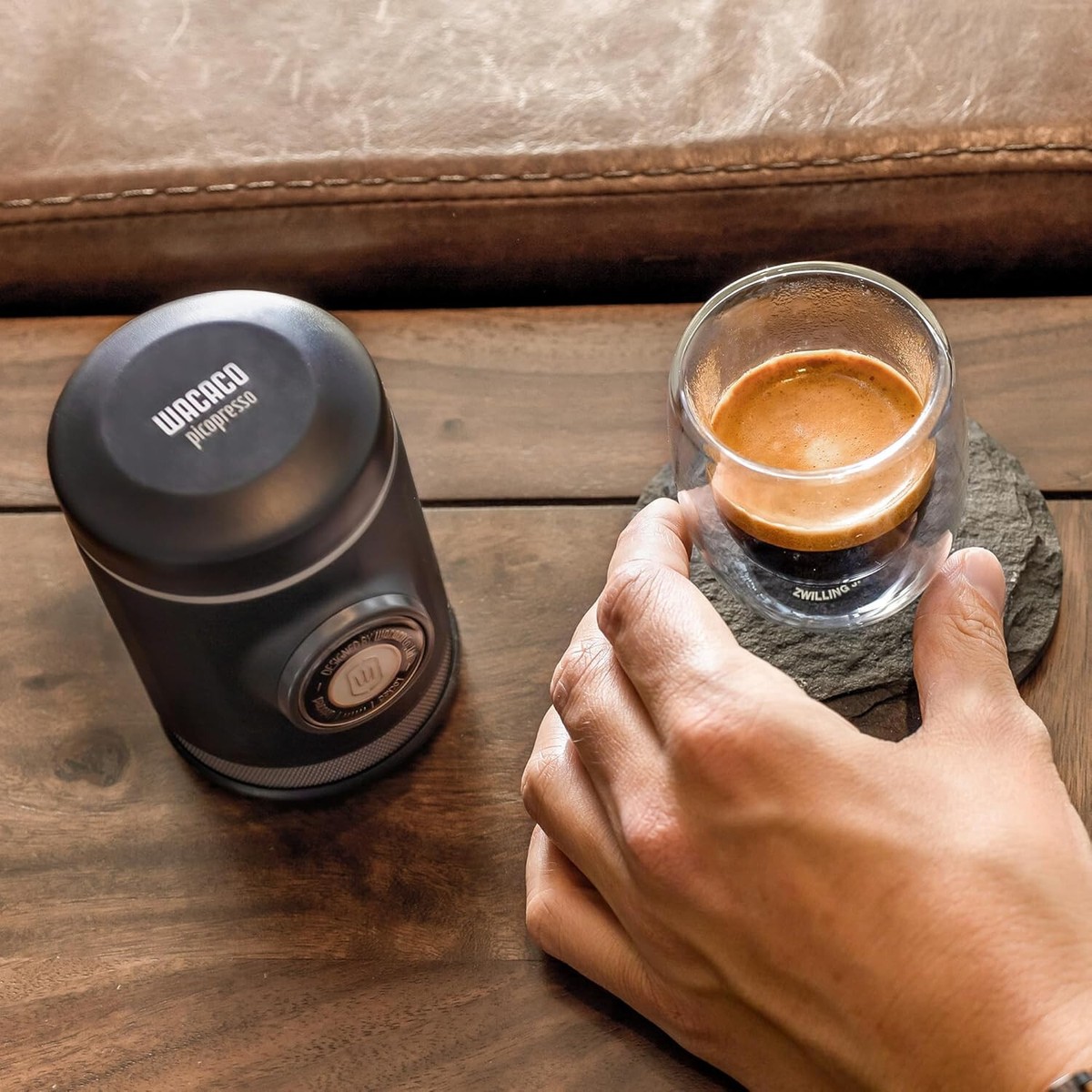 WACACO Picopresso Portable Espresso Maker Bundled with Protective