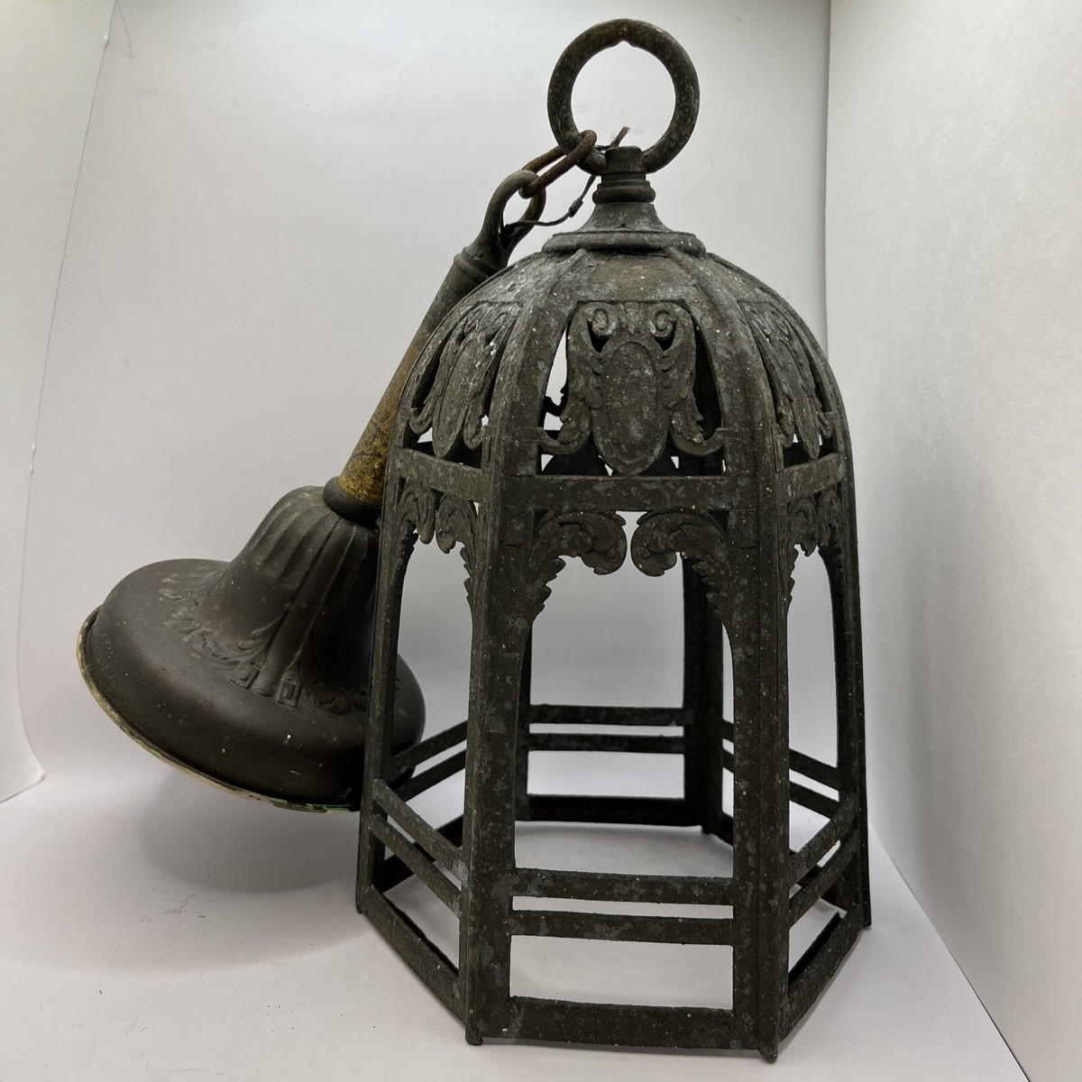 Vtg Antique Early 1900s Gothic Medieval Metal Castle Ceiling Vtg Antique Early 1900s Gothic Medieval Metal Castle Ceiling