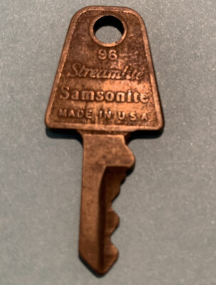 Samsonite Streamlite Luggage Key Vintage # 96