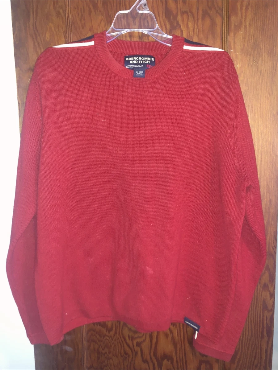 Vintage Abercrombie And Fitch Mens Christmas Holiday Winter Sweater Large Muscle