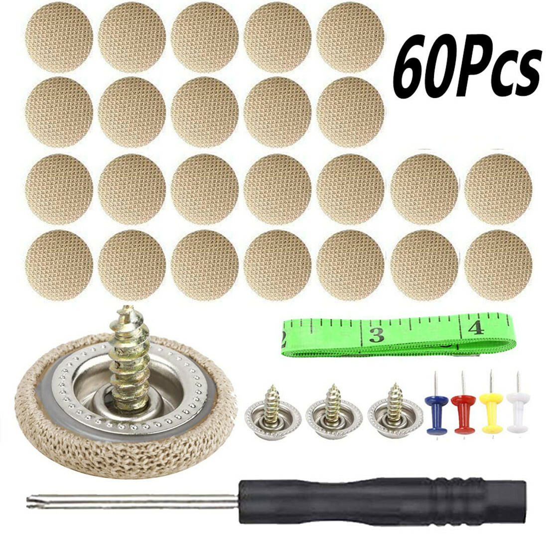60Pcs car Roof Liner Ceiling Kit Repair Buckle Sagging Headliner Pins