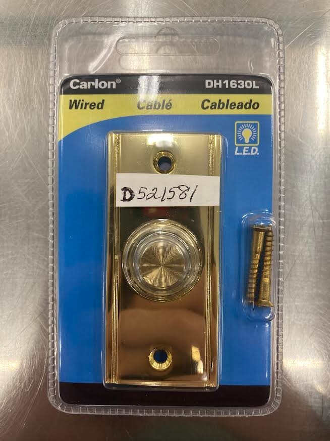 Carlon DH163OL Lighted Solid Brass Wired Door Bell Chime Buzzer eBay