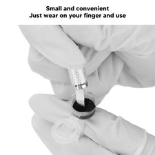 50Pcs Microblading Pigment Ring Cups With Cover For Tattoo Ink Semi Permanen AU