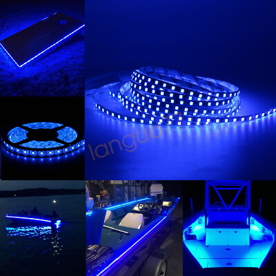Led Boat Lights Waterproof 5M Blue LED Boat Light Strip – Waterproof 12V Marine Deck & Trailer Lighting Kit, IP65 Rated Marine Led Strip Lights - Foto 8