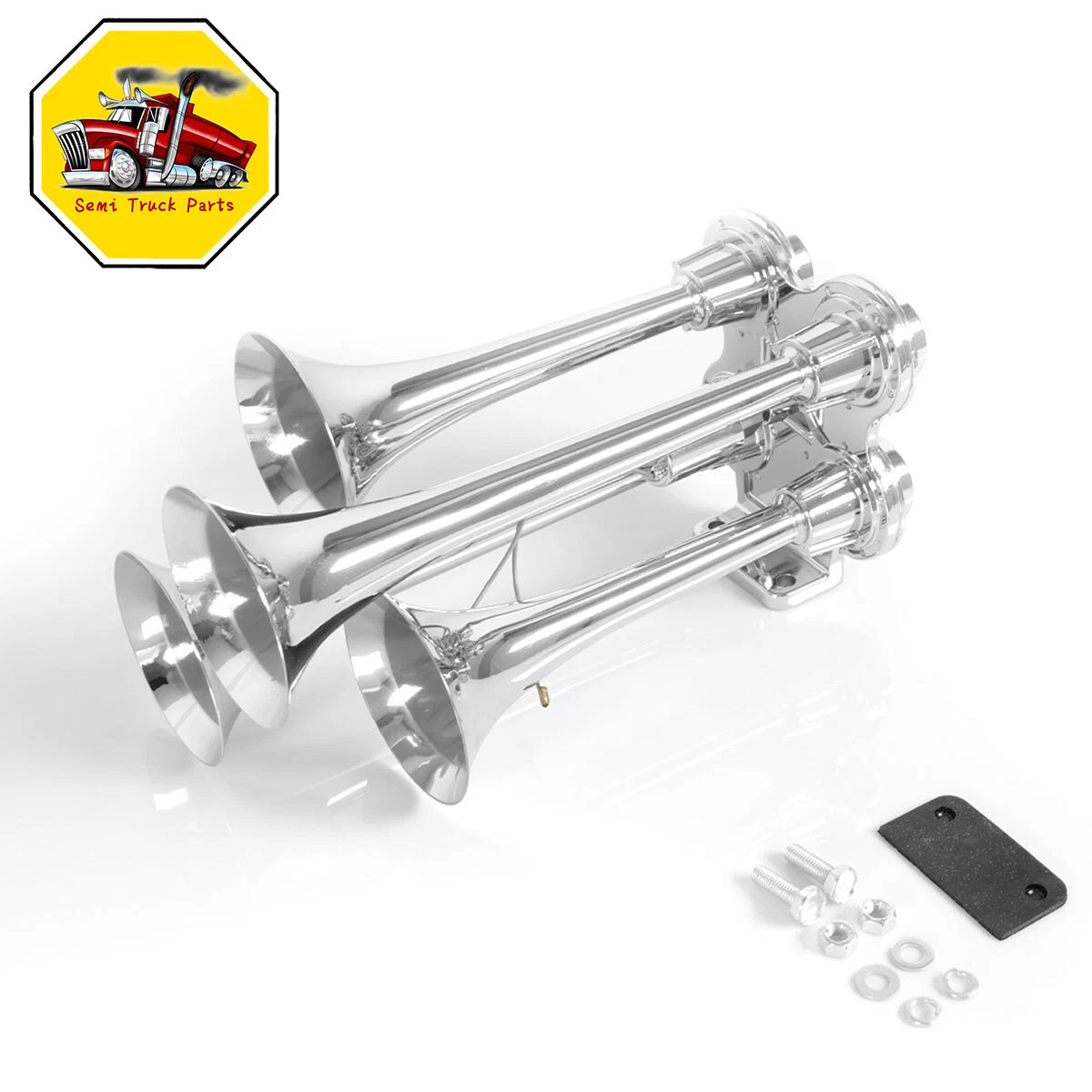 For Car Train Boat12V 24V Truck Air Horn 150DB 4 Trumpet Horns Kit universal