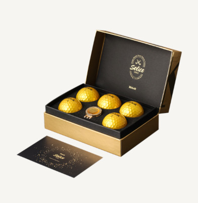 Volvik x  Hite Jinro Frog Toad  solice Gold Golf Ball Gift Set / Express