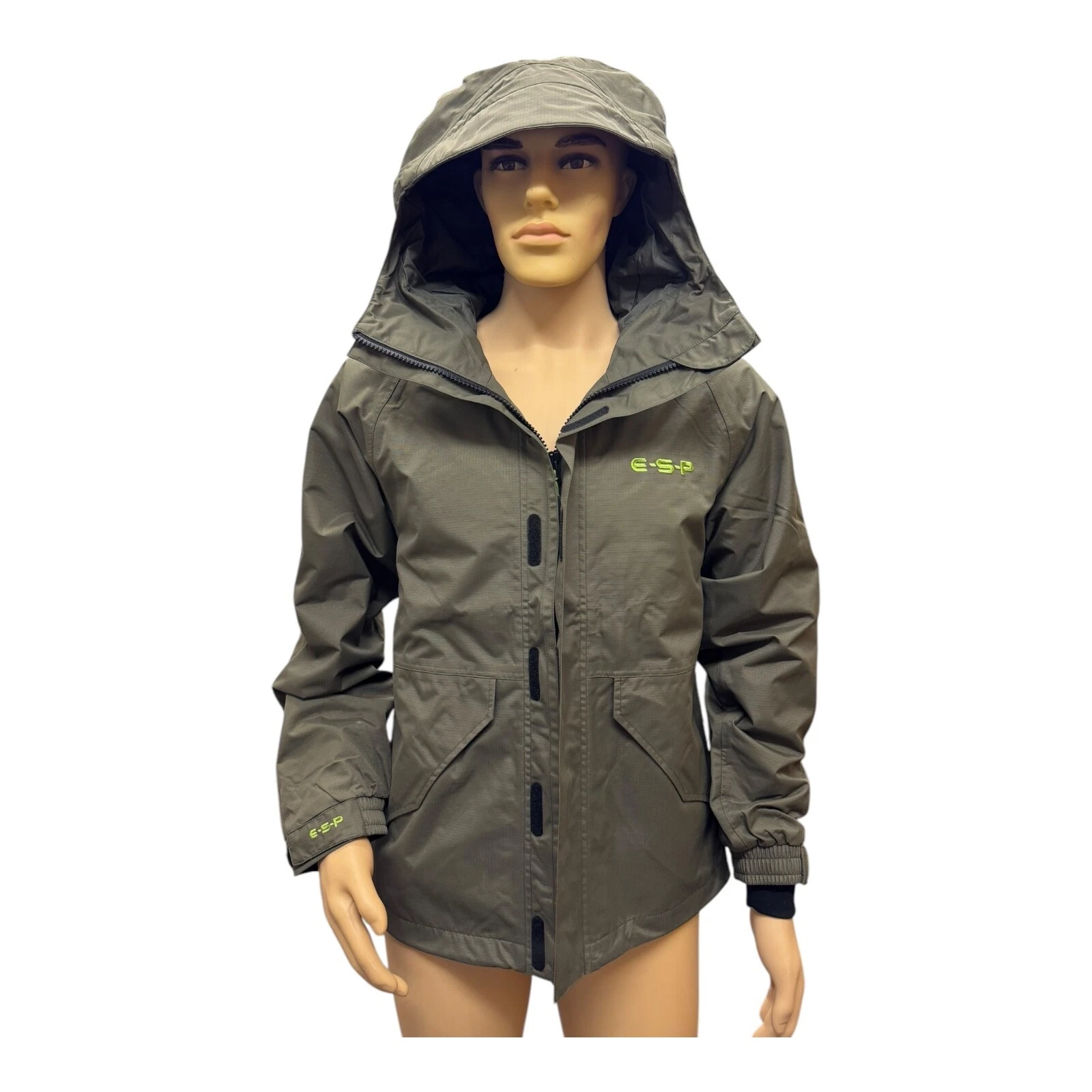 ESP Waterproof Fishing jacket winter coat lining unisex ripstop windproof hood