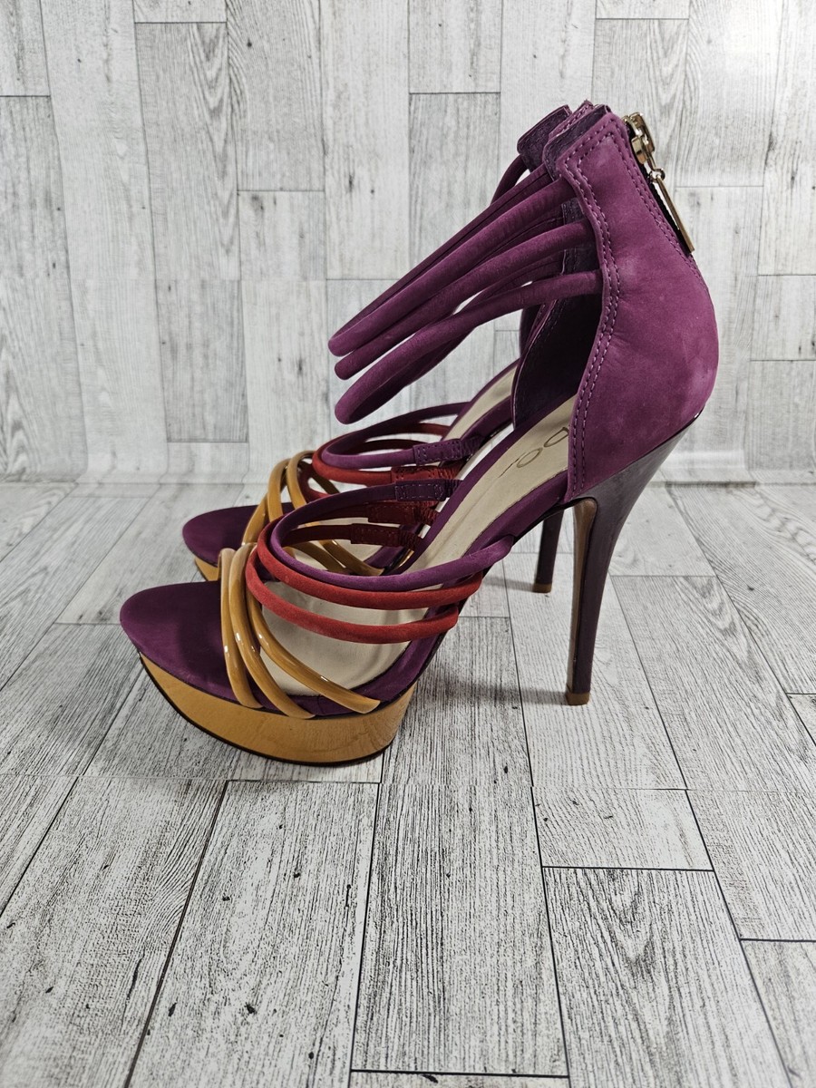 Aldo Multicolor Stiletto Heels open toe Pumps Dancer Club Shoes