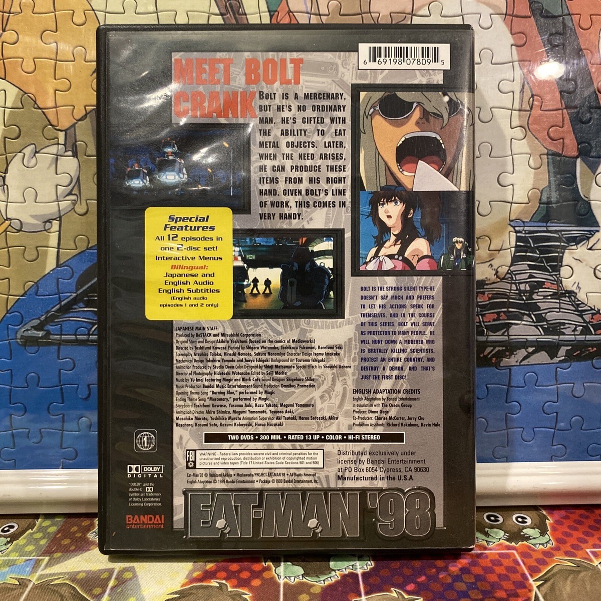 Eat-Man '98 (DVD, 1999, 2 DISC Set) Bandai Entertainment