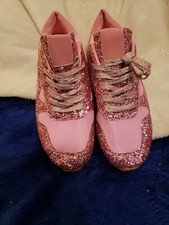 Sneakers with Bling Bling Sz 41, 2 pairs 1 in Pink - 1 in Silver Gray Sparkle