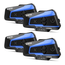 4er LEXIN B4FM Gegensprechanlagen Motorrad He...