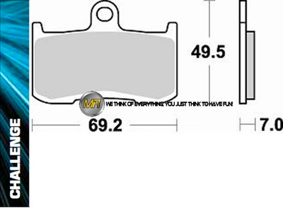 FOR TRIUMPH STREET TRIPLE R 675 2012 12 FRONT SINTERED BRAKE PADS BRAKING METAL