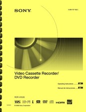 Sony RDR-VX535 DVD & VCR Recorder Owners User...