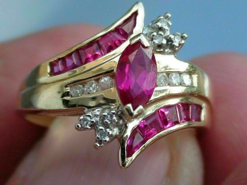 2Ct Lab Created Pink Sapphire Solitaire Engagement Ring 14K Yellow Gold Finish