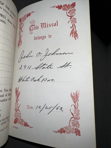 VTG St Joseph Sunday Missal Confraternity Version 1957 Catholic - Large Print - Picture 7 of 8
