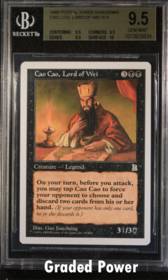 Portal Three Kingdoms Cao Cao, Lord of the Wei BGS 9.5 QUAD+ Magic