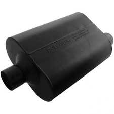 Flowmaster Super 40 Series Chambered Muffler, 2.50" Center In / 2.50" Offset Out