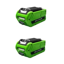 2pack For Greenworks 40V G-Max 6.0Ah Lithium Battery 29472 29462 29252 20202