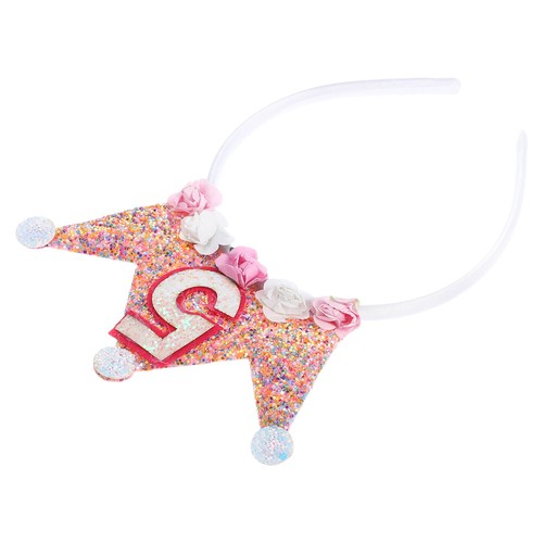 Cerchietto corone principessa per bambini cerchietto glitter bambina bambino - Foto 12 di 12