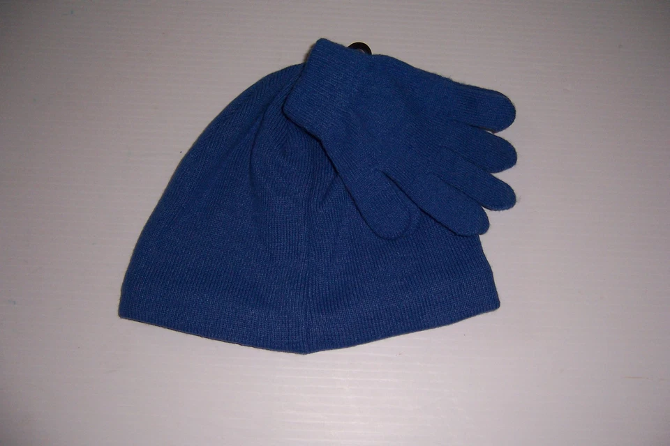 JUEGO DE GORRO Y GUANTE JOE BOXER NIÑO AZUL BRILLO EN LA OSCURIDAD INVIERNO L/XL ¡NUEVO CON ETIQUETAS! Foto 2 de 2