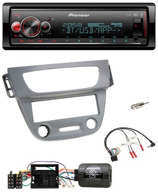 Pioneer Bluetooth USB Steering Wheel DAB Car Stereo for Renault Megane III 2009-2012 Grey