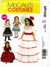 McCall's MP438 Girls Dresses Costumes Sewing Pattern Uncut Size 3-8