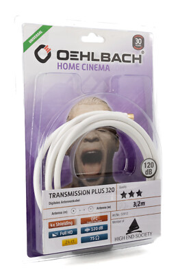 Oehlbach Transmission Plus 220 digitales Antennen Sat Anschluss Kabel 2,2m 152
