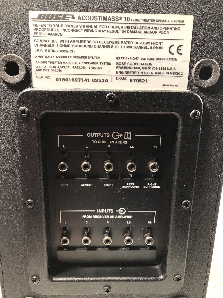 Bose Acoustimass 10 Series II Subwoofer | For Bose | 5.1 Bose Acoustimass 10 Series II Subwoofer | For Bose | 5.1