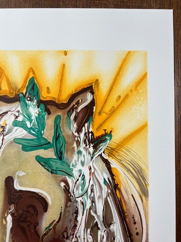 SALVADOR DALI Lithograph 1983 " " LE CHEVAL DU PRINTEMPS "" Plate Signed - Picture 5 of 7