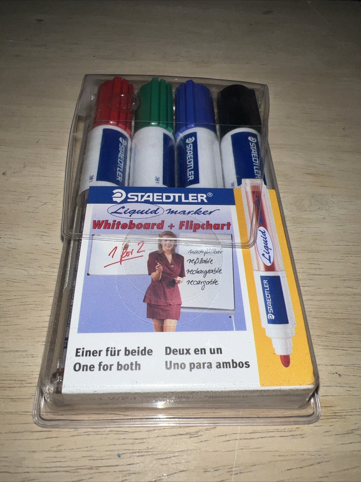 Staedtler Lumocolor Whiteboard Marker Wide Bullet Tip Box of