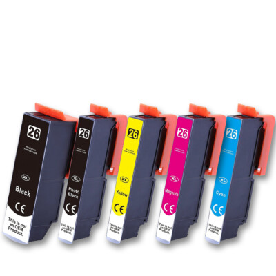 5x Druckerpatronen für Epson Expression Premium XP510 XP520 XP600 XP605