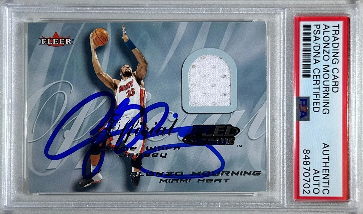 Alonzo Mourning Basketball Autographed Sports Trading Cards
