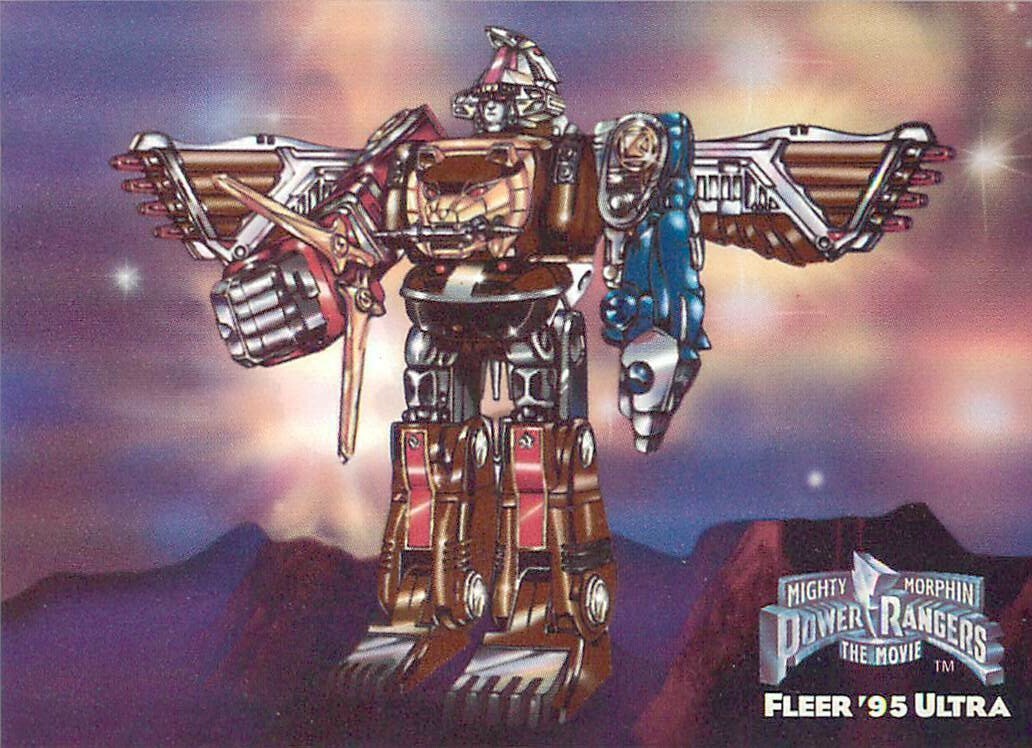 ※ジャイアン NINJA MEGAFALCONZORD 1995 Fleer Ultra Power Rangers FOIL REFRACTOR