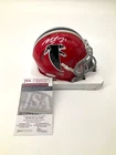 MICHAEL VICK ATLANTA FALCONS THROWBACK SIGNED MINI HELMET JSA WITNESS COA