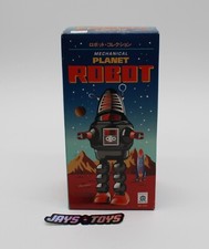 Black Mechanical Planet Robot Wind-Up Toy MS-430 Ha Ha Toy Complete in Box Works