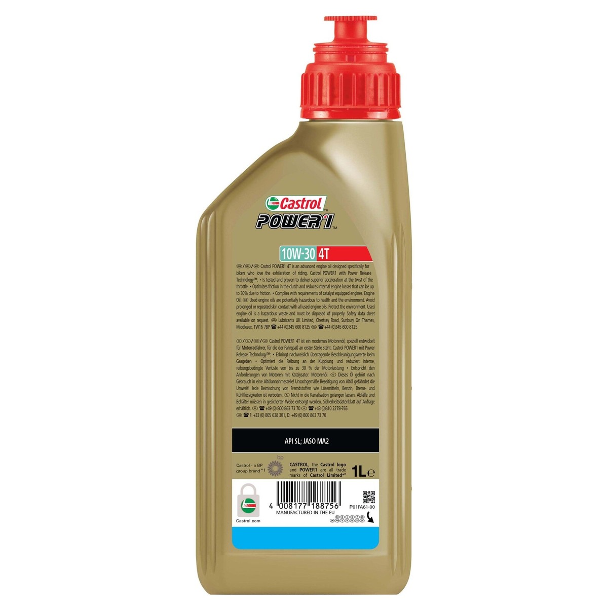 Castrol POWER1 4T 10W-30 Semi Synthetic 4 Stroke Motorcycle