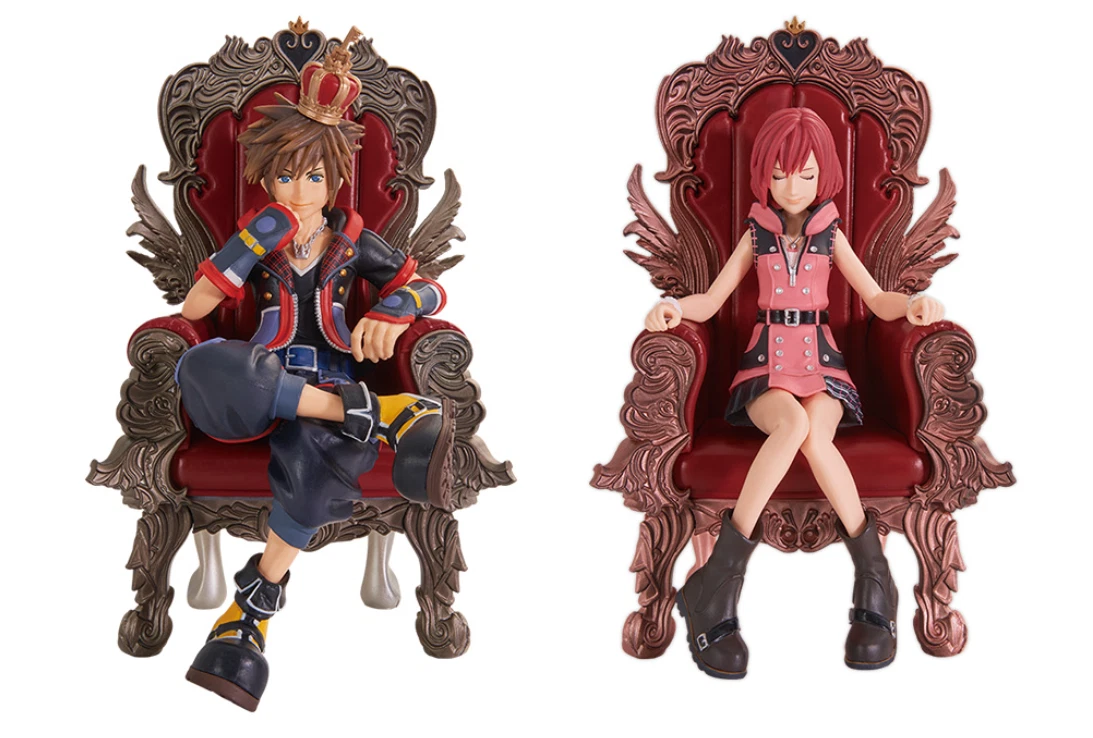 KINGDOM HEARTS 20th Anniversary SORA & KAIRI Statue Figure from JP